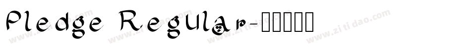 Pledge Regular字体转换